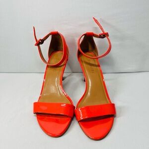 Talbots Bold Orange Ankle Strap‎ Heels